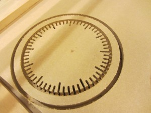 CNC of clockface